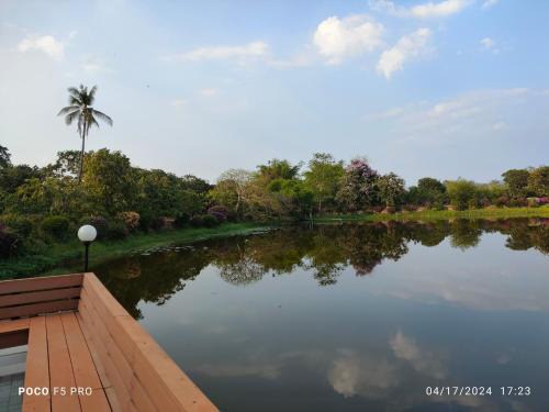 Cottage by the pond