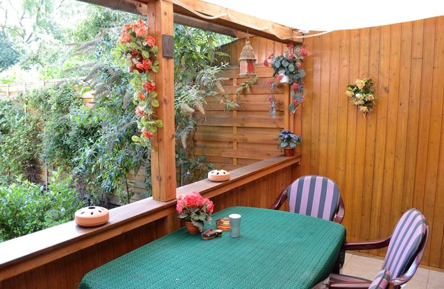 Cottage garden view
