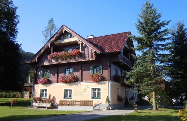 Cottage in the mountains - a typical house with large garden