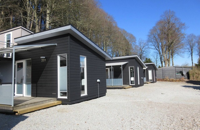 Cottage with panoramic views of the Limfjord and Legind Mountains.