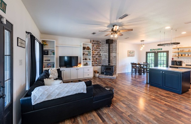 Country Comfort with a Fireplace