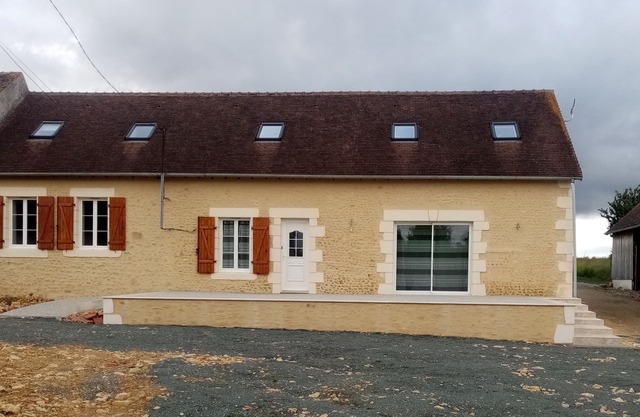 country house with garden
