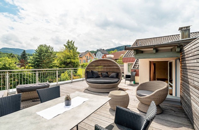 Country House Room 'Himmelsglück' with Large Outdoor Terrace, Wi-Fi and Air Conditioning
