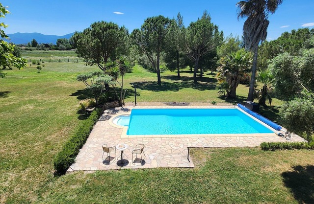 country house with large pool