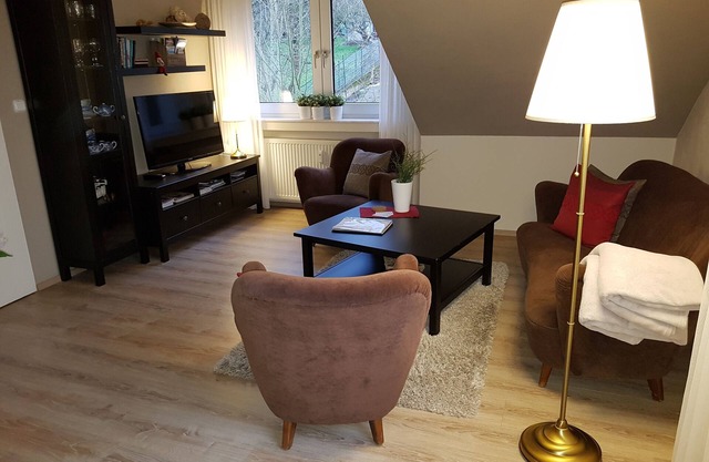 Cozy 2.5-room apartment with WLAN and TV. Terrace on first floor level