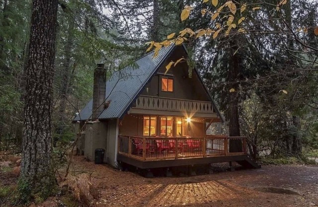 Cozy A-Frame w/Hot Tub, Fire Pit, & Fireplace!