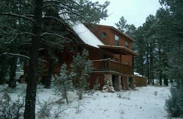 Cozy Cabin in the White Mountains of Arizona sits on one acre of land!