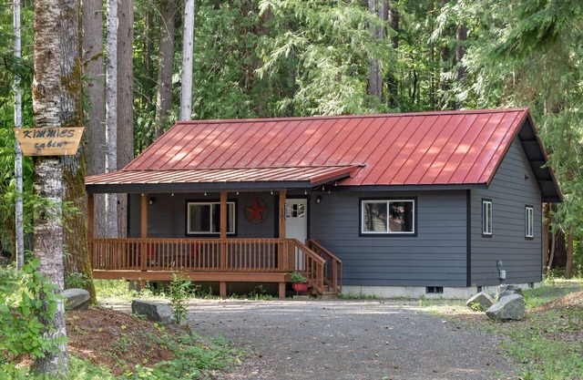 Cozy cabin in the woods