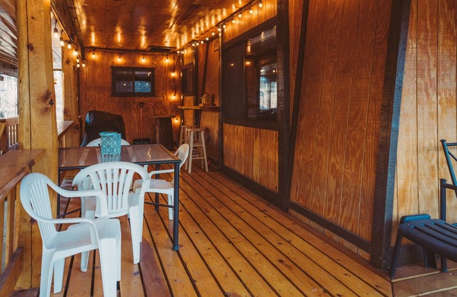 Cozy cabin with a beautiful wrap-around porch