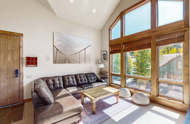 Cozy condo with fireplace, W/D, wifi & ski in/out access