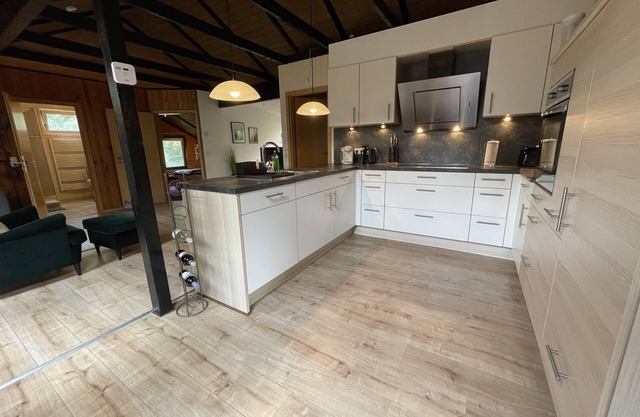 Cozy Danish wooden house with pellet stove and large garden