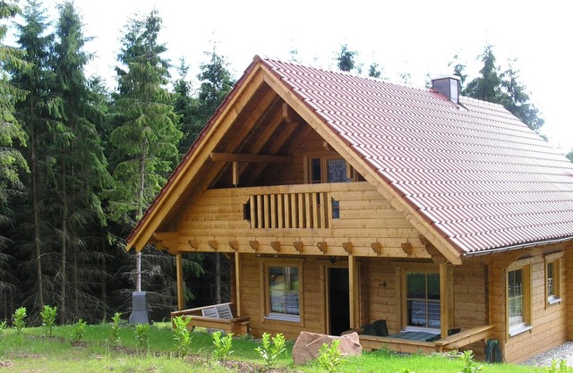 Cozy Finnish log cabin in the "Palatinate Forest" nature park (500 meters high)