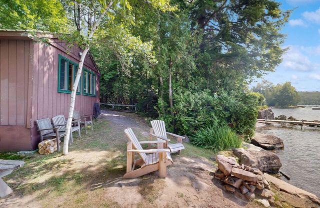 Cozy Lakefront Cottage with Dock, Mountain Views, Peaceful Location
