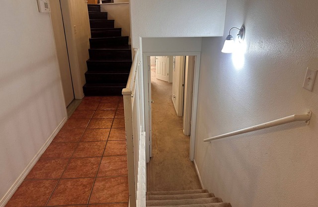 Cozy large home with. Downstairs with a closed door will be the rented space