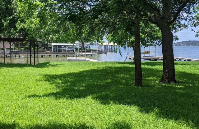 Cozy LBJ Lakehouse with Private Boat Slip/Dock