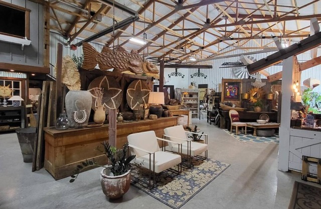 Cozy loft inside a vintage store on an animal rescue farm in Westville, IN