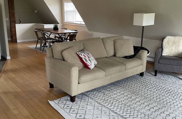 Cozy ski retreat on 200 acres of private groomed cross country ski trails.