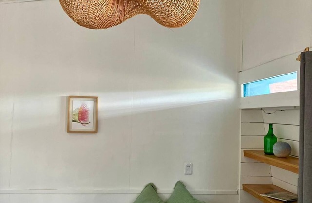 Cozy studio BRISA in La Pedrera with AC, WiFi, front deck on a garden