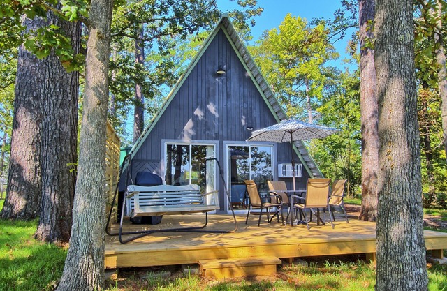 Cozy Toledo Bend A-Frame w/Waterfront Views!