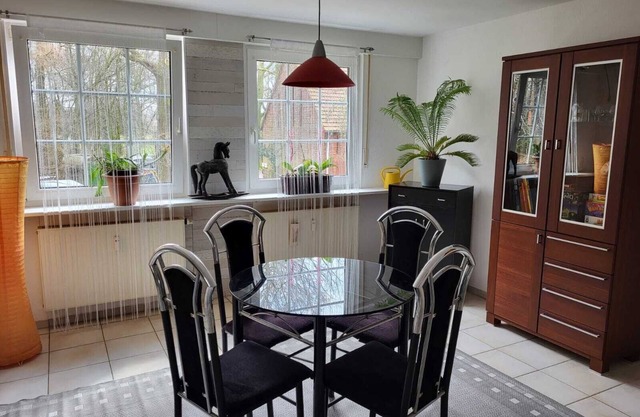 Cozy vacation apartment with garden on a horse farm
