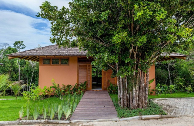 Cozy village harmonized with Feng Shui principles.