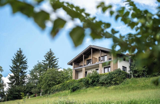 Cozy wellness studio with panoramic garden