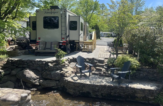 Creek-side Campsite/Gatlinburg, Pigeon Forge, Smoky Mountains.