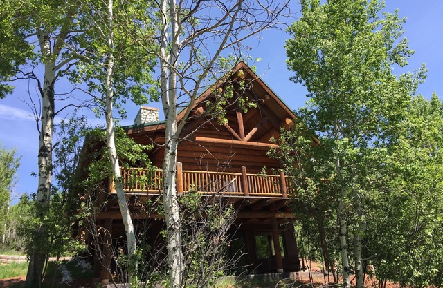 Custom Log Cabin w/MTN views, wrap around decks, 10 Min. to Fishing & Reservoir