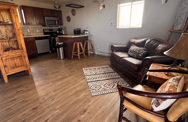 Cute private cabin on working cattle ranch with 360 views on 80 acres.