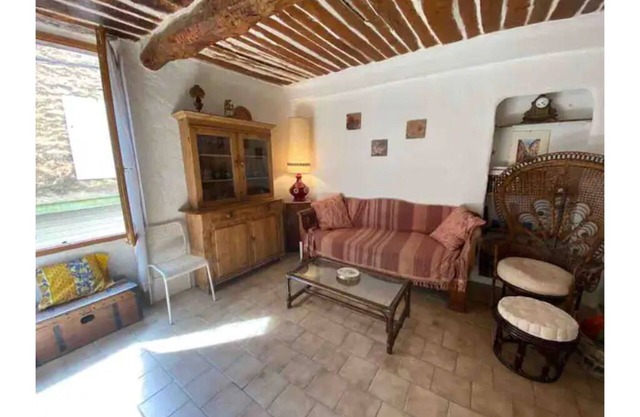 Cute village house in the center