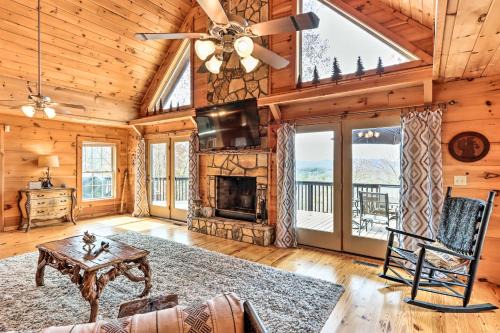 Deck and Game Room Blue Ridge Mountain Cabin!