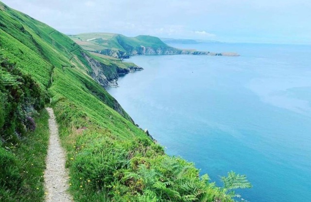 Delightful property some 200 yards from the beach at Llangrannog situated on the hillside