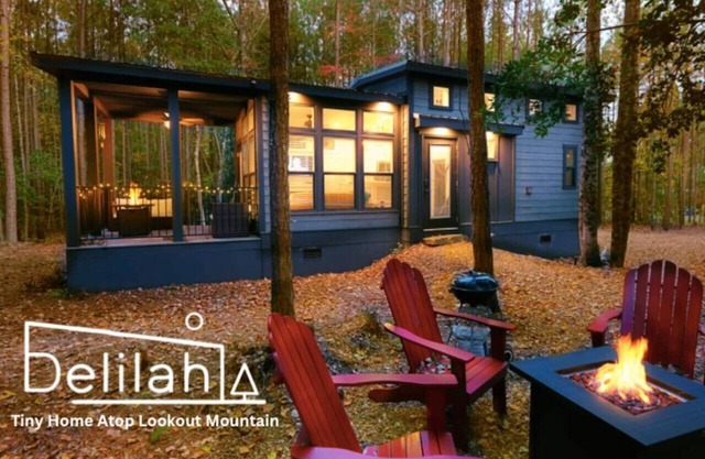 Delilah - A Wooded Tiny Home Atop Lookout Mountain