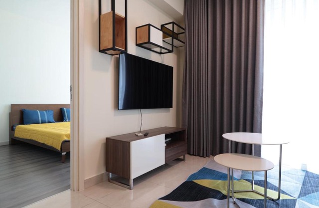 Deluxe apartment with balcony, pool, fitness and yoga