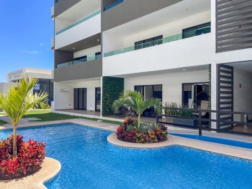 Depa privado con alberca de olas - Marina C 408