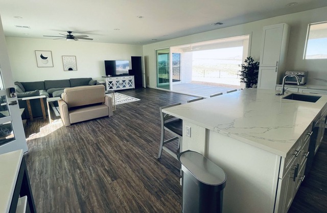 Desert Retreat with Floor-to-Ceiling Glass Slider