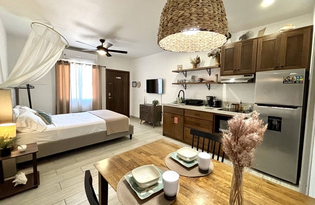 Designer Chic Suite with Patio - Fully Stocked for Your Stay