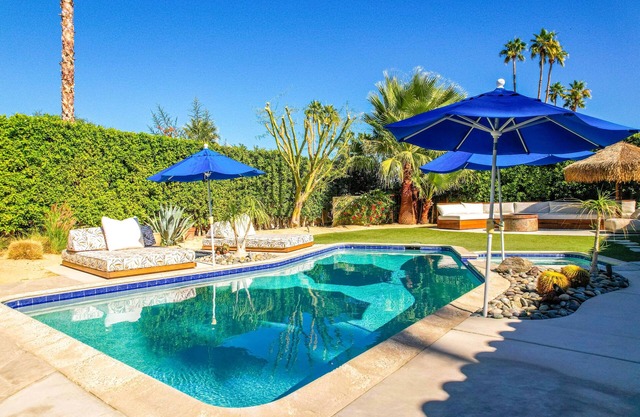 Dog-friendly home with heated pool, spa, mountain view & gorgeous garden