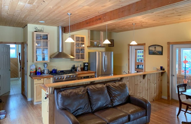 Dog-friendly island home w/Hibbard Bay views, jetted tub, and wood fireplace