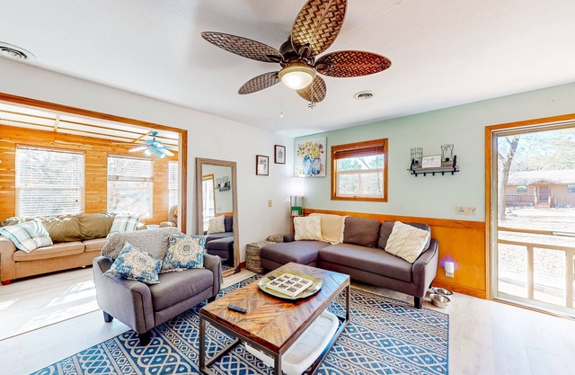 Dog-friendly lake house plus bonus room, firepit, & furnished deck