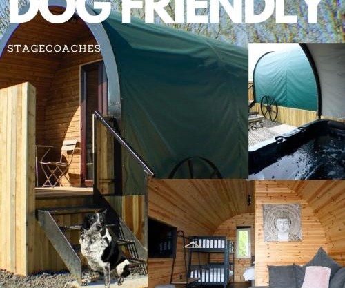 Dog Friendly Stagecoach Glamping Pod with Hot Tub