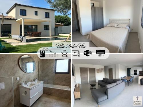 Dolce Vita - Charmante villa récente avec piscine chauffée 12 pers Beaucaire