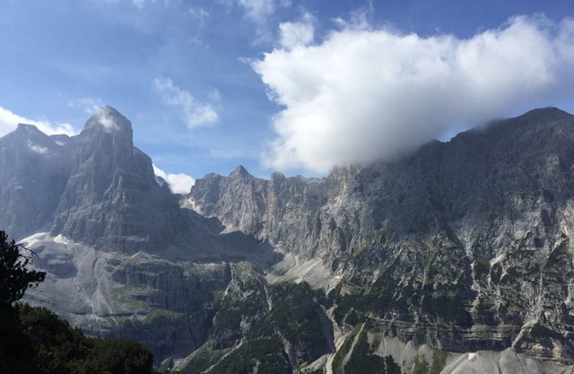Dolomiti di Brenta, typical mountain house recently renovated,