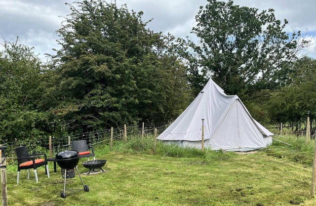 Double bell tent farm stay