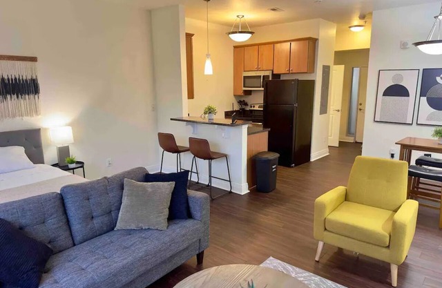 Downtown Indy Studio Oasis: Steps to Sports & Fun!