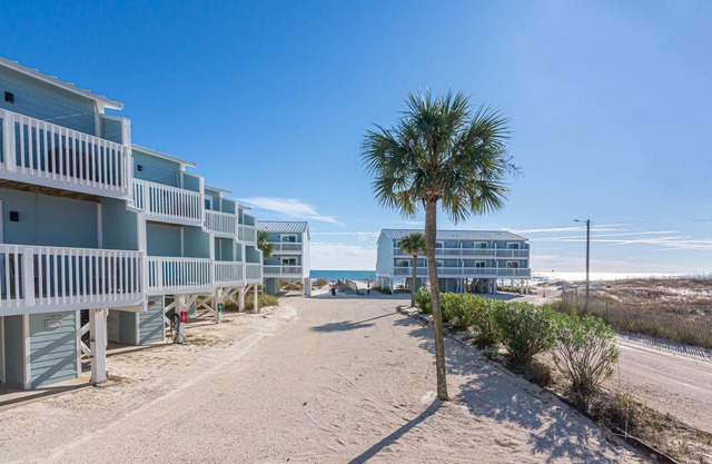 E-10. Wonderful unit with a great view of the Gulf. Community pool.