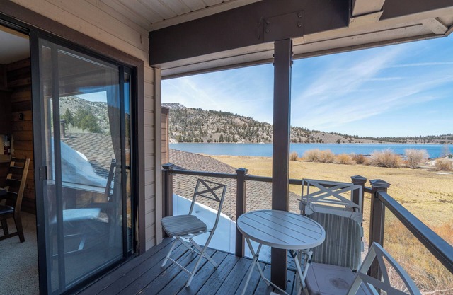 Edgewater #10 , Magnificent Panoramic view of June Lake through lg picture window