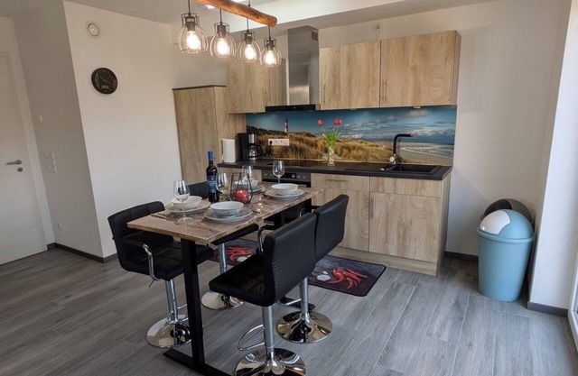 Eingerichtete Neubauwohnung in Schweiburg mit Nähe zum Jaderpark und Nordsee
