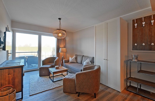 Elbe view apartment D2 R2 - south-facing terrace - Ferien auf Krautsand GmbH