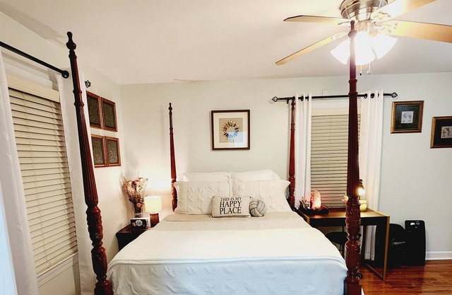 Elegant Private Bedroom w/ Bath in a Cozy Farmhouse
